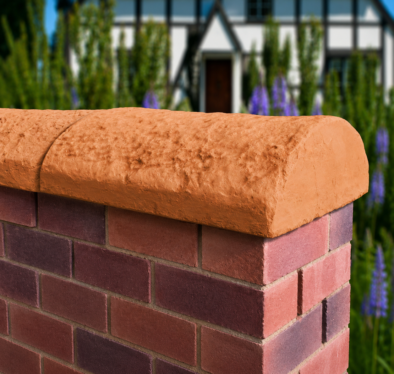 Classical Creations Cottage Wall Copings - Terracotta