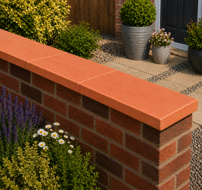 Classical Creations Flat Coping Stones - Terracotta