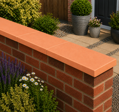 Classical Creations Flat Coping Stones - Terracotta