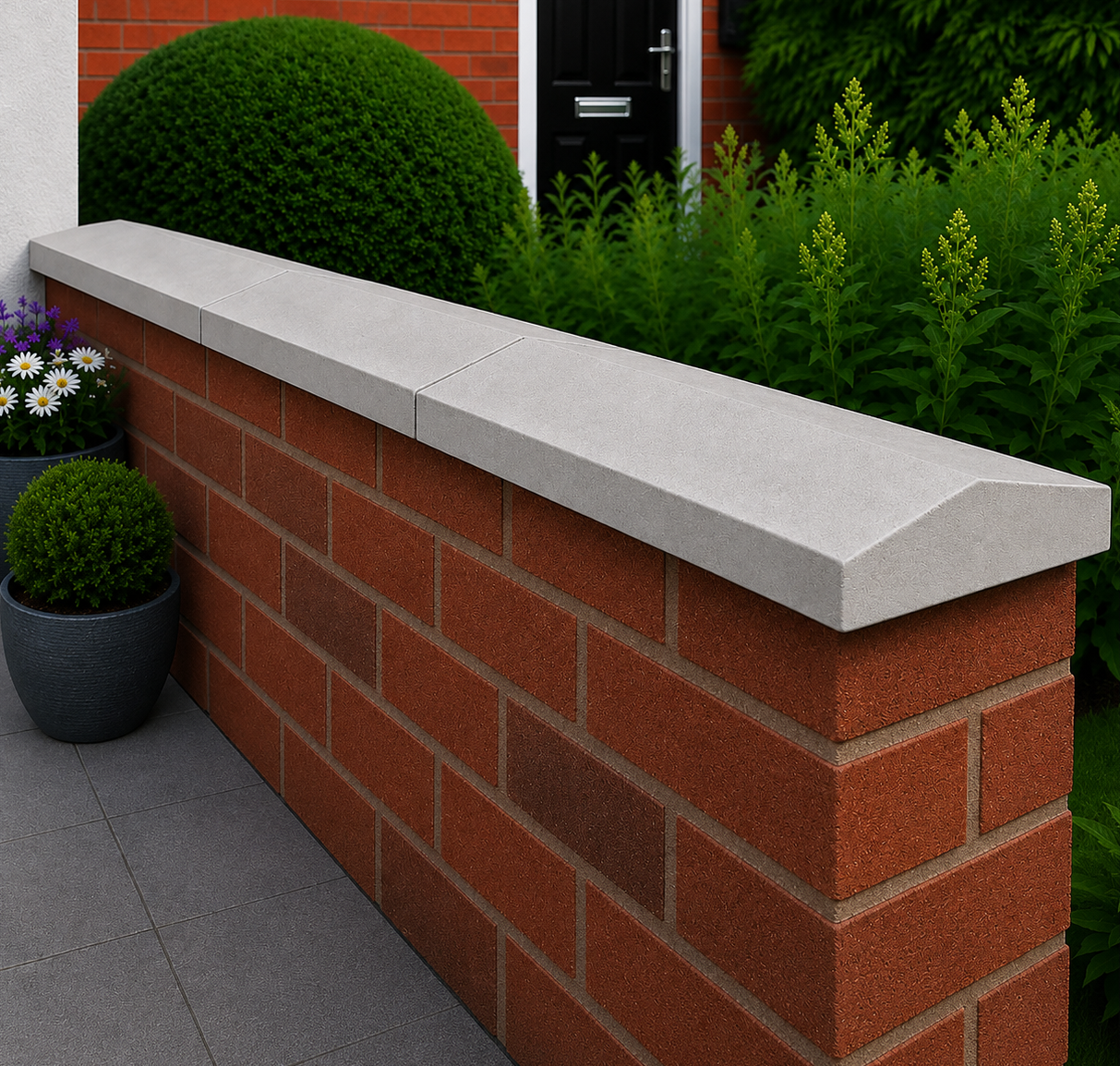 Classical Creations Twice Weathered Apex Coping Stones - Light Grey