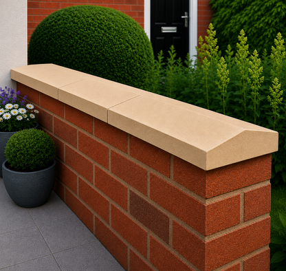 Classical Creations Twice Weathered Apex Coping Stones - Sandstone