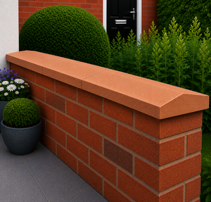 Classical Creations Twice Weathered Apex Coping Stones - Terracotta