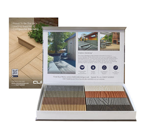 Cladco Woodgrain Effect Composite Decking Sample Pack (Free of Charge)