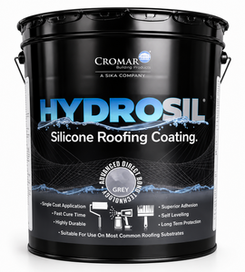 Cromar Hydrosil ProGrade 100% Silicone Liquid Roof Coating - Grey 18.9Ltr
