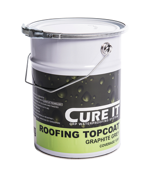 Cure It GRP Roofing Topcoat - Graphite Grey 5kg