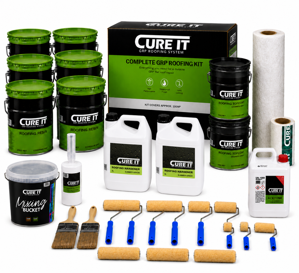 Cure It Kit  GRP Roofing Kit (Including Tools)