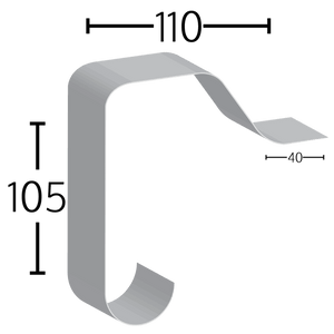 B230 Universal GRP Raised Edge Trim 105mm Face - 3m