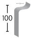 C100 Universal GRP Simulated Lead Flashing Trim - 3m