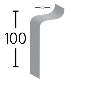 C100 Universal GRP Simulated Lead Flashing Trim - 3m