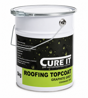 Cure It GRP Roofing Topcoat - Graphite Grey 5kg