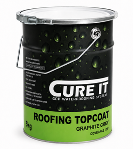 Cure It GRP Roofing Topcoat - Graphite Grey 5kg