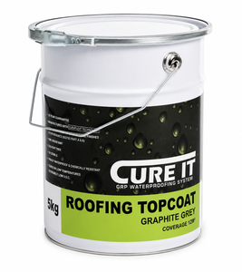 Cure It GRP Roofing Topcoat - Graphite Grey 5kg
