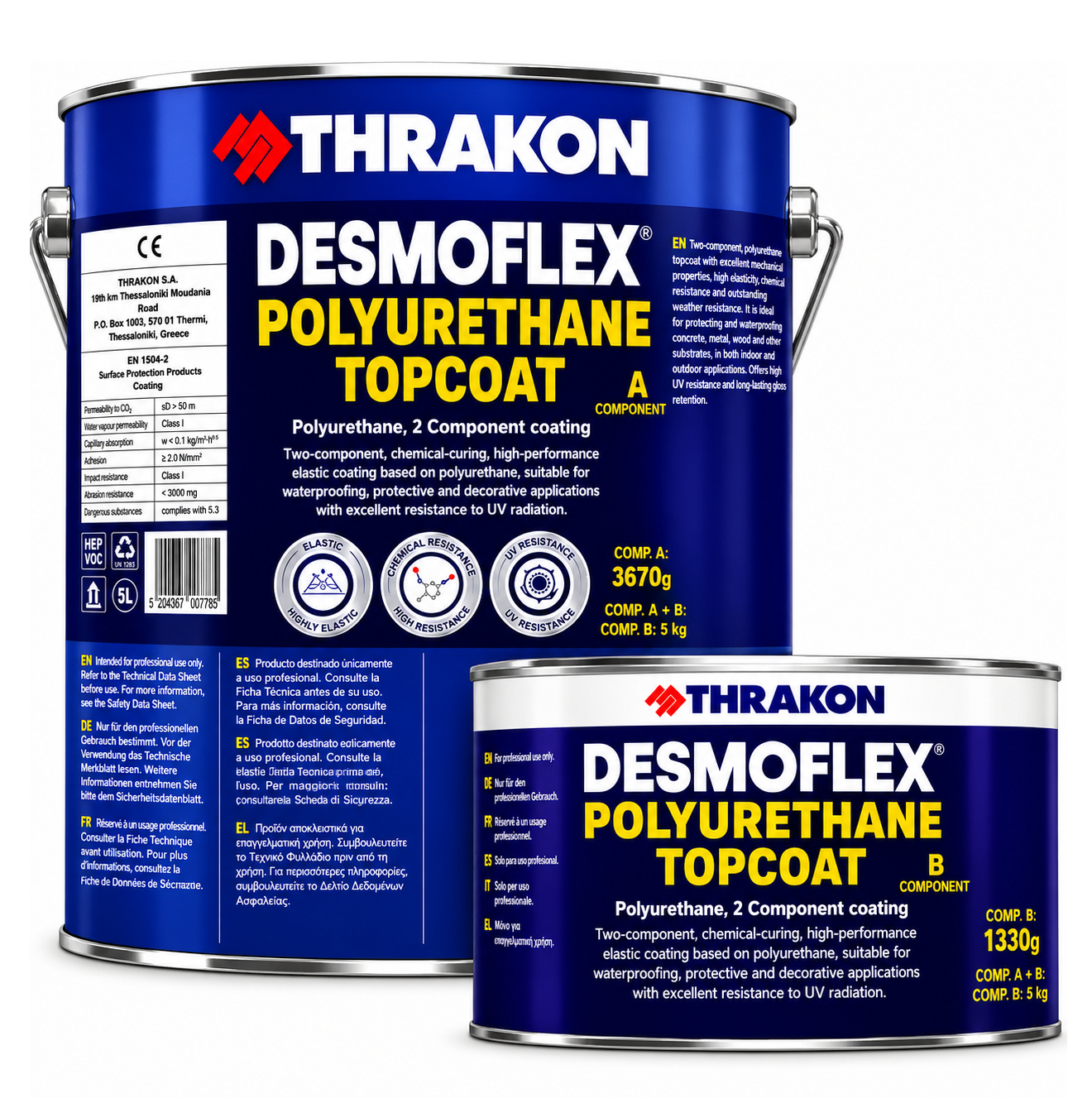 DESMOFLEX® 2-Part Aliphatic Polyurethane Top Coat - 5kg