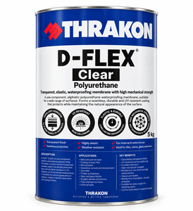 DESMOFLEX D-FLEX® CLEAR Polyurethane Waterproofing - 5kg