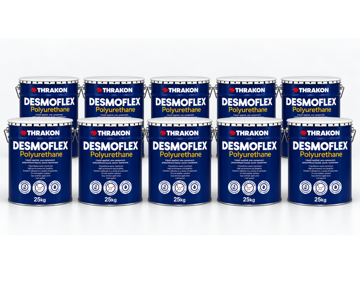 DESMOFLEX® Premium Polyurethane Waterproofing - 25kg (Pallet of 10 Tins 150m2)
