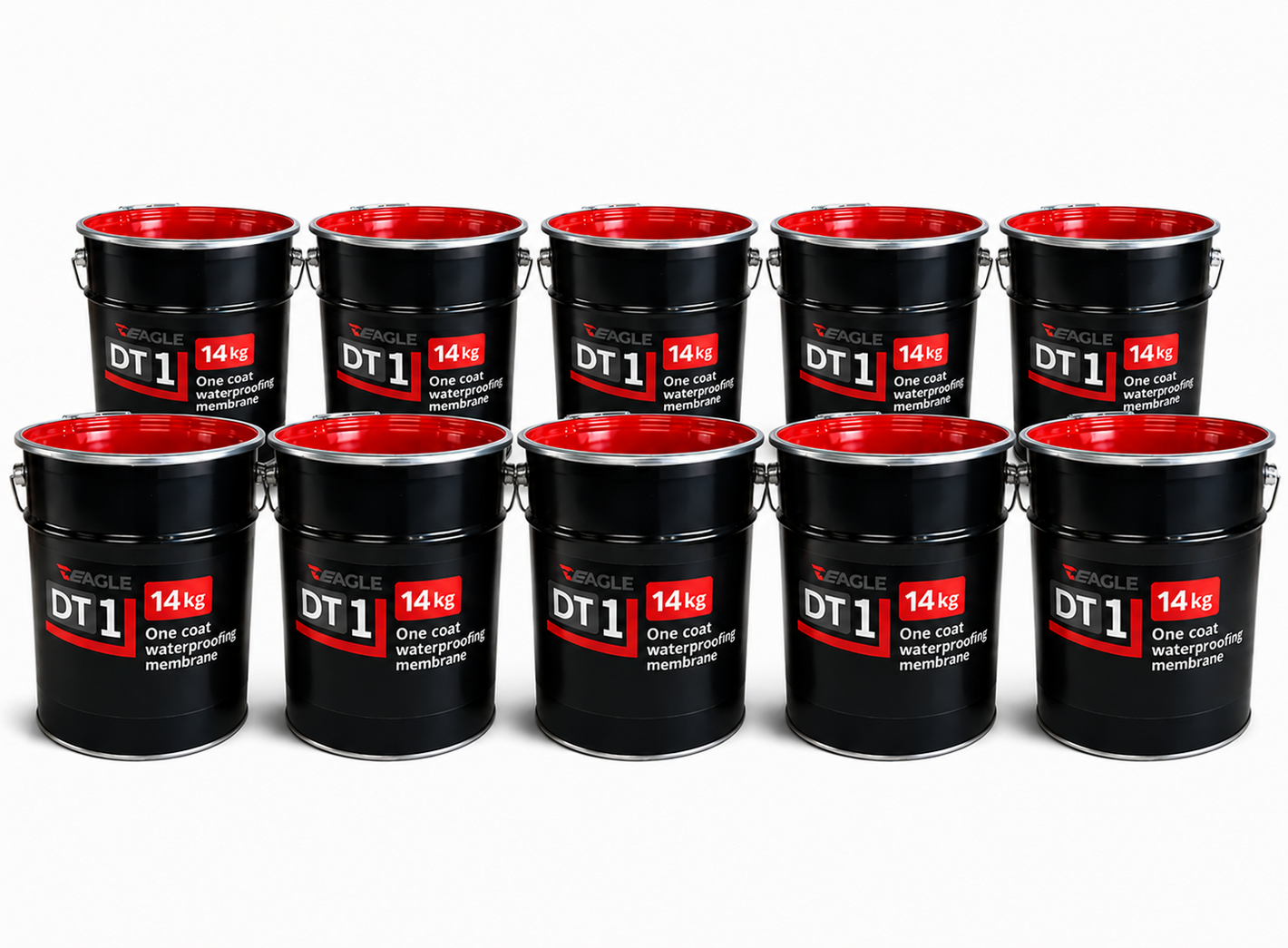 DT1 One Coat Hybrid Polyurethane Waterproofing Membrane - Grey 14kg (PALLET of 10 Tins)
