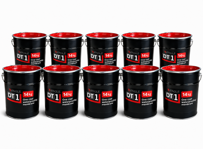 DT1 One Coat Hybrid Polyurethane Waterproofing Membrane - Grey 14kg (PALLET of 10 Tins)