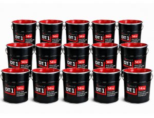DT1 One Coat Hybrid Polyurethane Waterproofing Membrane - Grey 14kg (PALLET of 15 Tins)