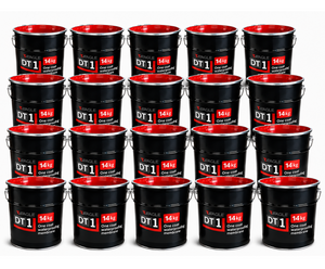 DT1 One Coat Hybrid Polyurethane Waterproofing Membrane - Grey 14kg (PALLET of 20 Tins)