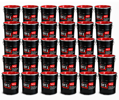 DT1 One Coat Hybrid Polyurethane Waterproofing Membrane - Grey 14kg (PALLET of 30 Tins)