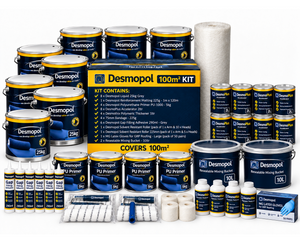 Desmopol Liquid Polyurethane Waterproofing Kit - 100m²