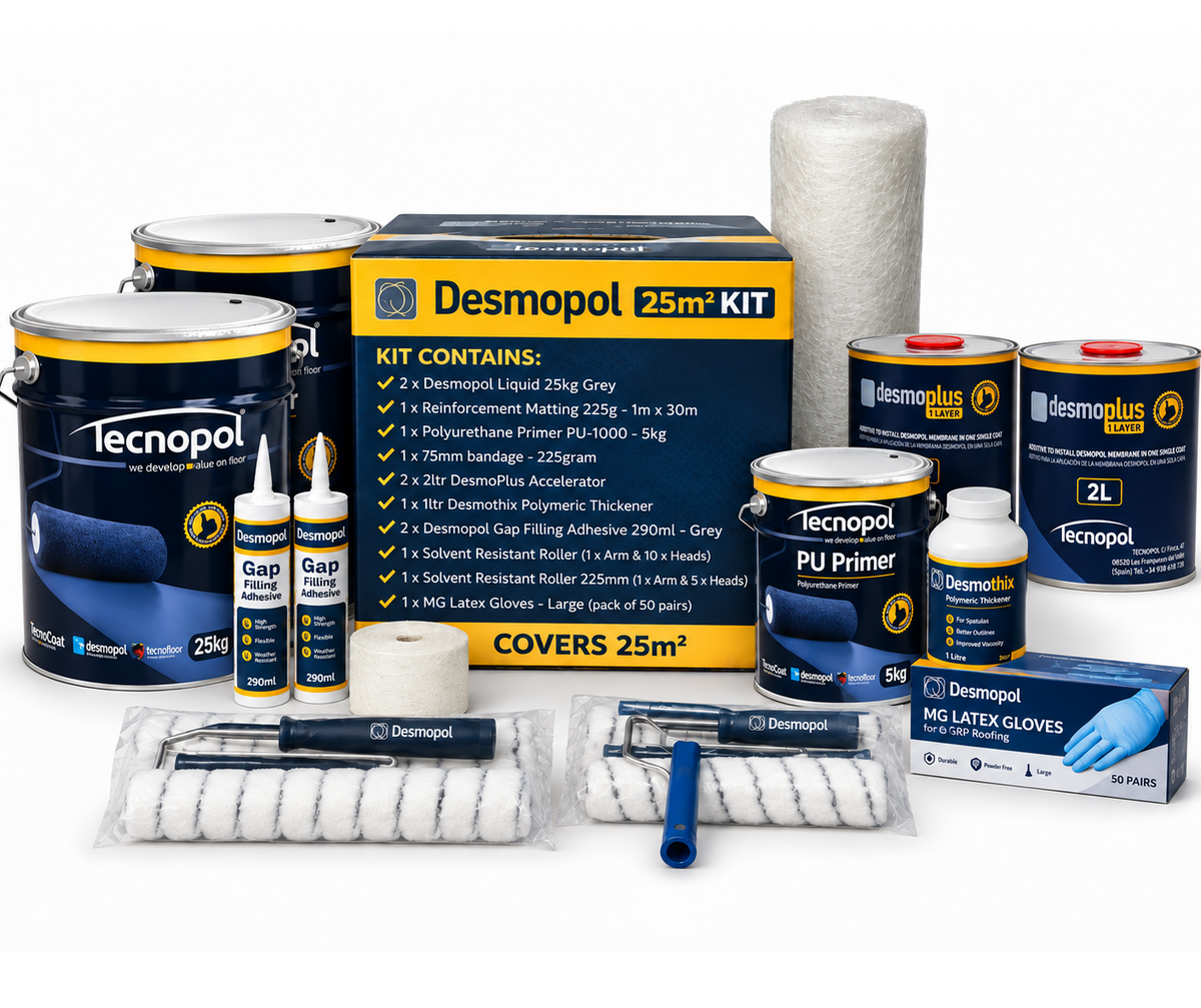 Desmopol Liquid Polyurethane Waterproofing Kit - 25m²
