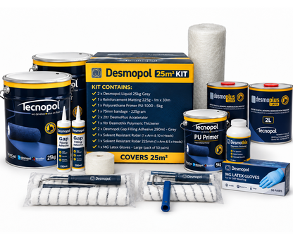 Desmopol Liquid Polyurethane Waterproofing Kit - 25m²