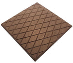 Castle Composites Diamond Cut Promenade Tiles 297 x 297 x 12mm (All Colours) Dark Grey Diamond Cut