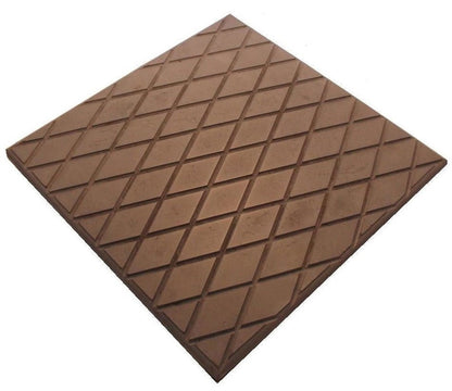 Castle Composites Diamond Cut Promenade Tiles 297 x 297 x 12mm (All Colours) Dark Grey Diamond Cut