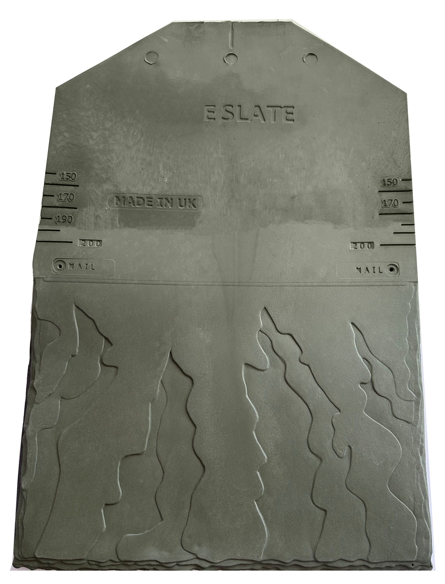 E-Slate Low Pitch Plastic Roof Slate 10° Pitch (Pack of 16) Cumbrian Green
