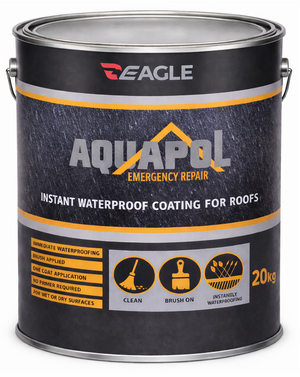 Eagle Aquapol Instant Waterproof Acrylic Coating - Grey 20kg