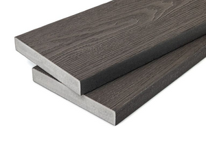 Cladco Premium PVC-ASA Woodgrain Effect Capstock Decking Board - Ebony (3.6m)