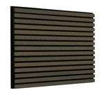 Cladco Acoustic Internal Slatted Wall Panels - 600mm x 600mm (All Colours) Espresso