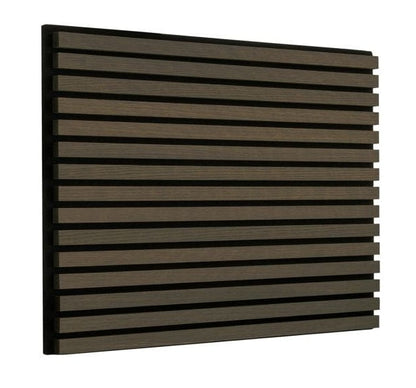 Cladco Acoustic Internal Slatted Wall Panels - 600mm x 600mm (All Colours) Espresso