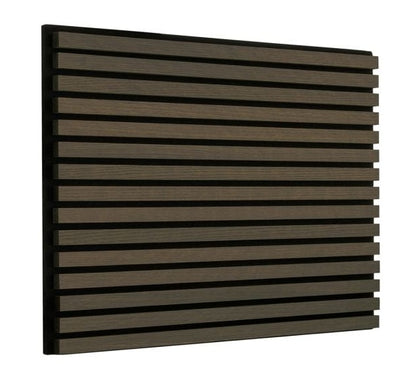 Cladco Acoustic Internal Slatted Wall Panels - Expresso (2400mm x 600mm)