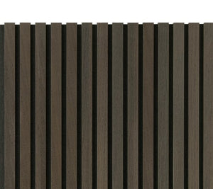 Cladco Acoustic Internal Slatted Wall Panels - Expresso (600mm x 600mm)