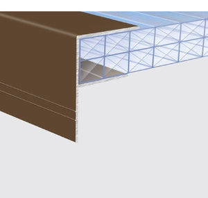 Storm PVC F Section for Polycarbonate Sheeting