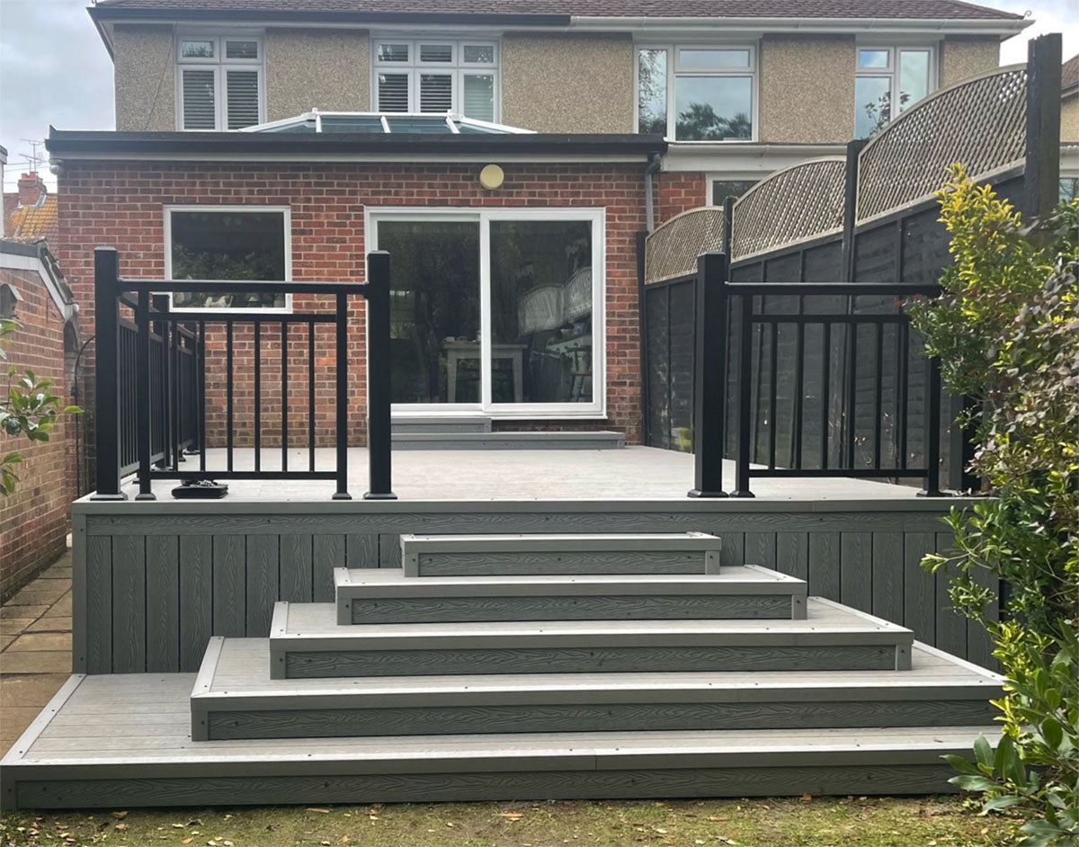 Hand Real Gate Cladco Balustrade Handrail Gate - Powder Coated Aluminium