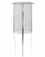 Brewer Crown / Bishop Chimney Pot Birdguard Cowl - Gas Natural Aluminium