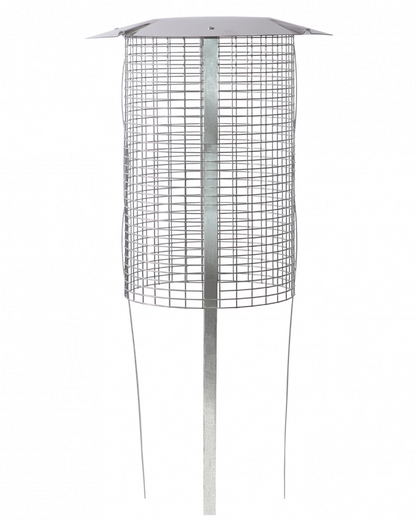 Brewer Crown / Bishop Chimney Pot Birdguard Cowl - Gas Natural Aluminium