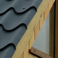 Cladco 41/1000 Tile Form 0.6 Thick Mica Coated Tile Effect Roof Sheet - Black