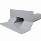GRP Fibreglass Horizontal Through Wall / Parapet Outlet - 520mm