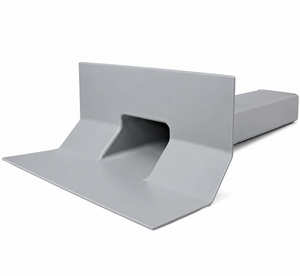 GRP Fibreglass Horizontal Through Wall / Parapet Outlet - 520mm