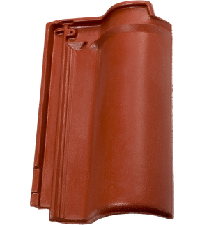 British Ceramics Roman Clay Roof Tile - Red Glazed (Pallet of 288 tiles)