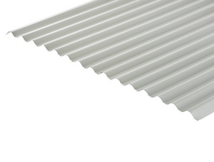 Cladco 13/3 Corrugated 0.7 PVC Plastisol Coated Roof Sheet - Goosewing Grey