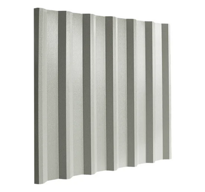Cladco 34/1000 Box Profile 0.5mm PVC Plastisol Coated Roof Sheet - Goosewing Grey