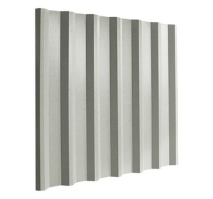 Cladco 34/1000 Box Profile 0.5mm PVC Plastisol Coated Roof Sheet - Goosewing Grey