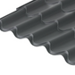 Cladco 41/1000 Tile Form 0.6 Thick Mica Coated Tile Effect Roof Sheet
