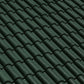 British Ceramics Roman Clay Roof Tile - Glazed Green