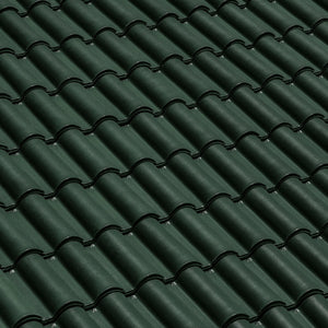 British Ceramics Roman Clay Roof Tile - Green
